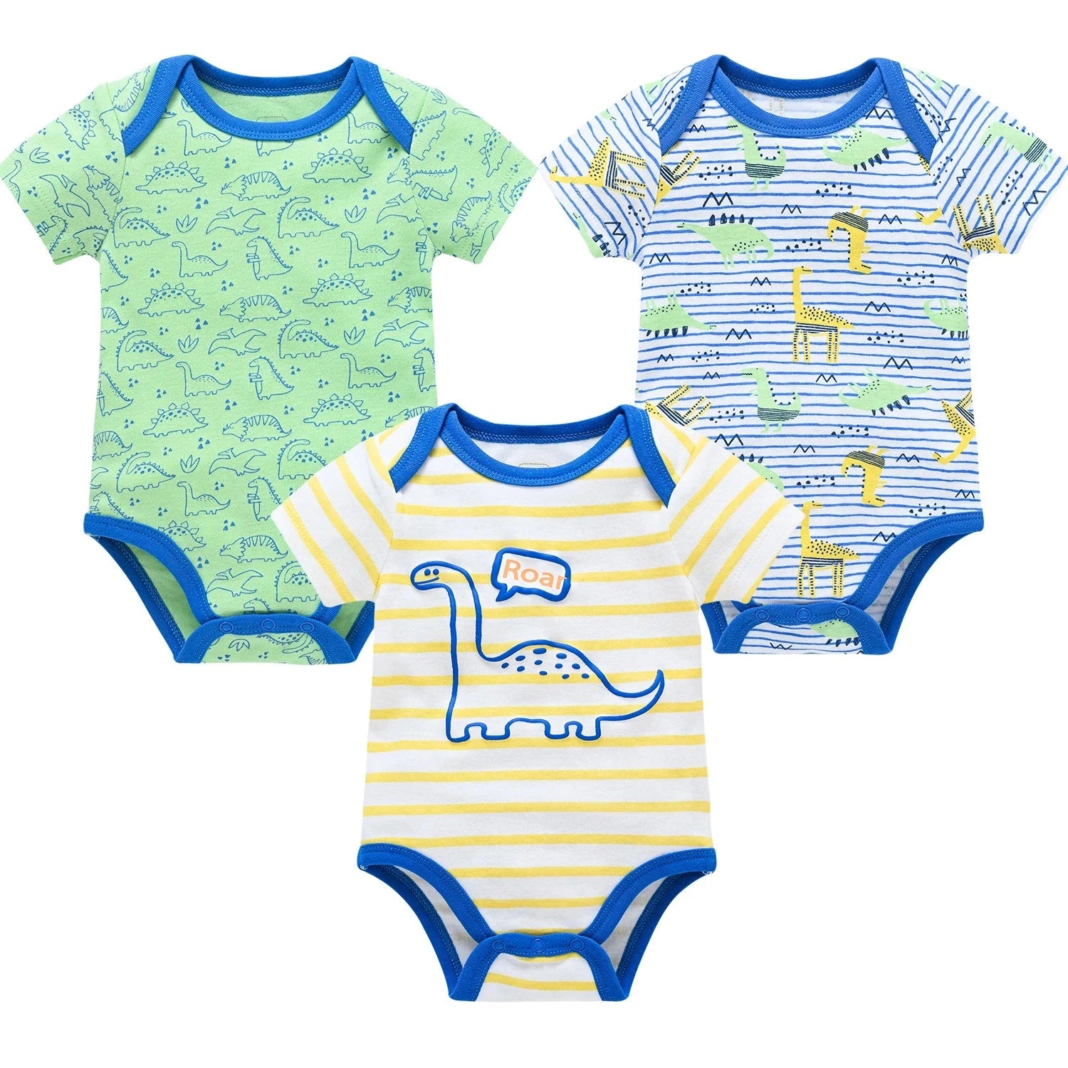 3/6 pcs a lot Baby Girls Clothes pour nouveaux Cotton Short Sleeve Girl Bodysuit 0-12 Months Newborn Boys Clothing Toddler Econic Blanks